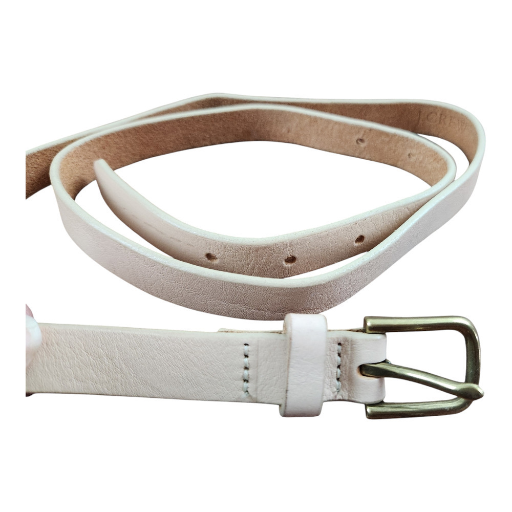 J. Crew Factory White Leather Belt